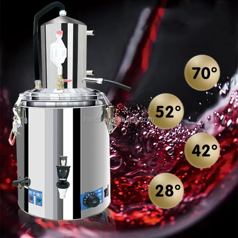 Household Portable Herbal Essential Oil Distiller Machine /Brandy Alcohol Distiller/Hydrosol Floral Water Distilling Machine