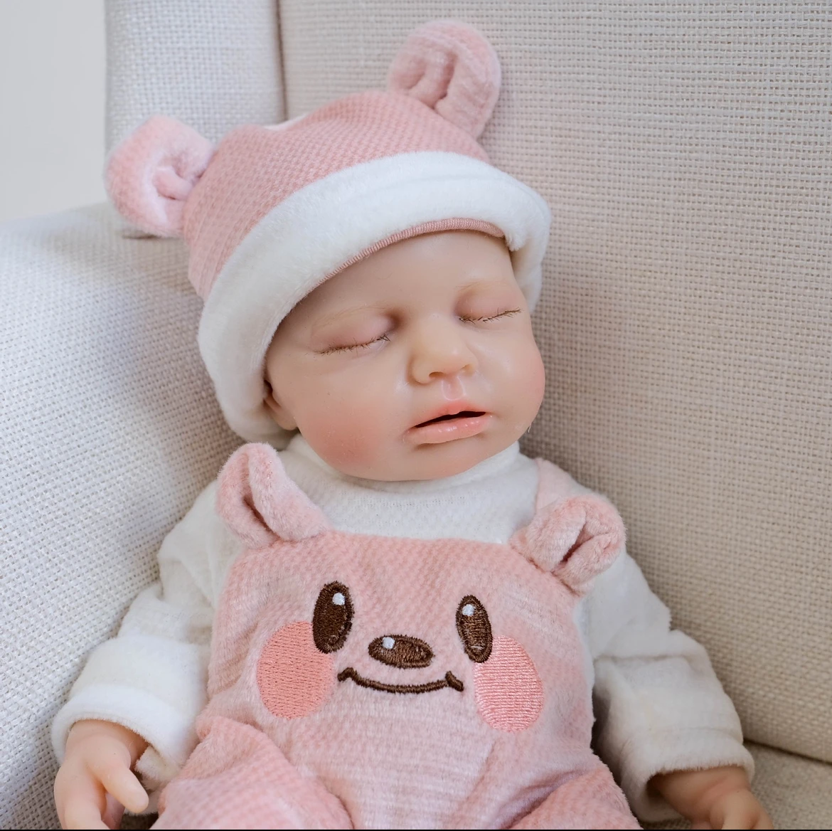 Muñeca Reborn de silicona platino de 12 ", muñeca de arte coleccionable realista para recién nacido, hipoalergénica y ultrasuave pintada a mano