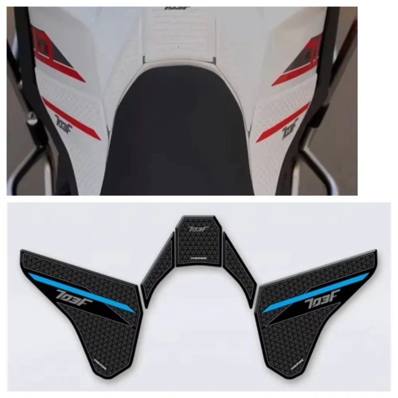 For ZONTES 703F 2024 rubber fuel tank sticker modified body protection sticker 703 f anti-collision sticker film accessories