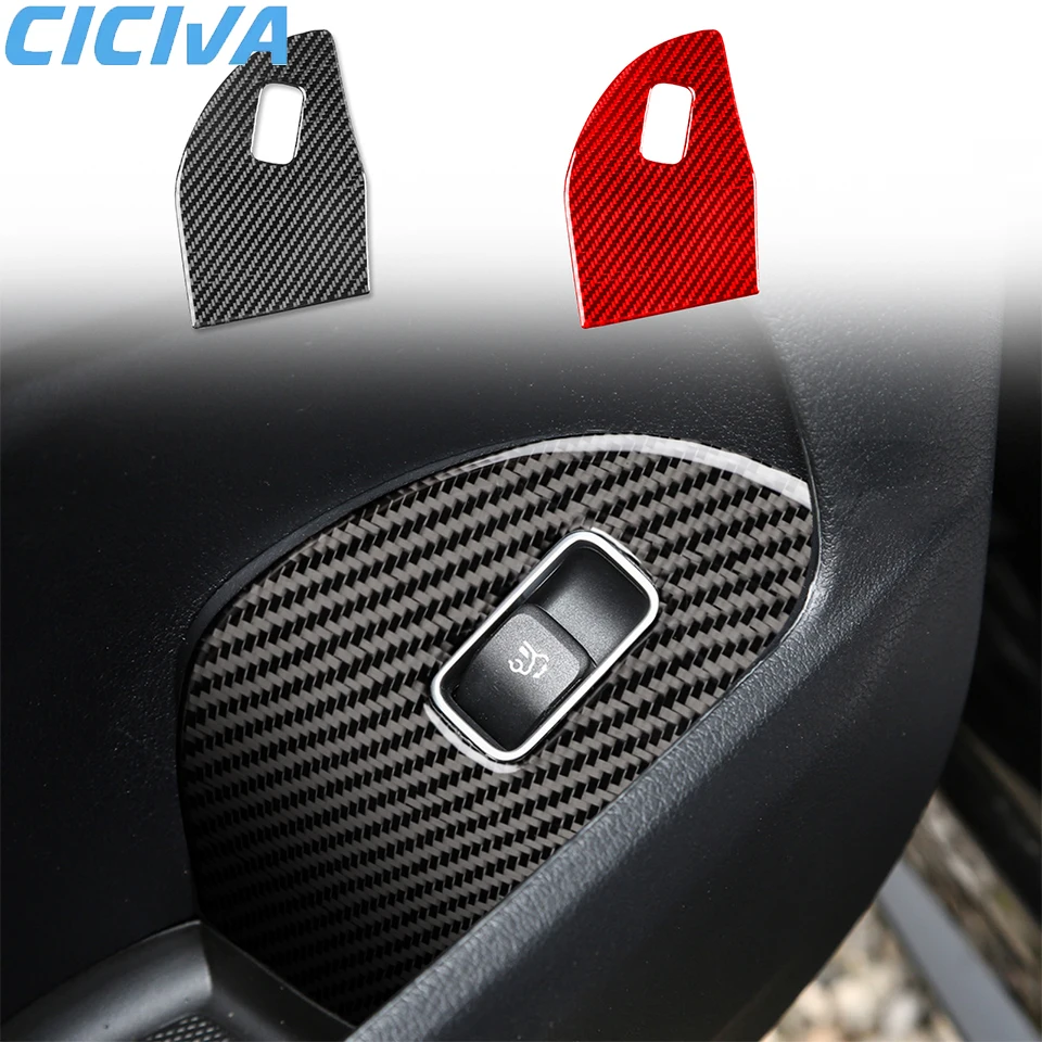 

For Mercedes-Benz GLE W167 2019-2024 Trunk switch Decoration Trim Soft Carbon Fiber Car Internal Accessories