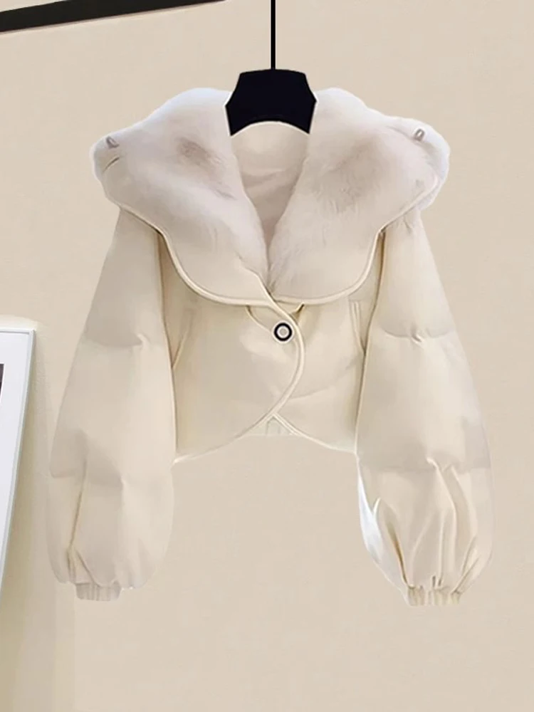 

Женское хлопковое пальто Faion ort Thiened Fce с воротником, зимнее хлопковое пальто нового дизайна, модный корейский топ