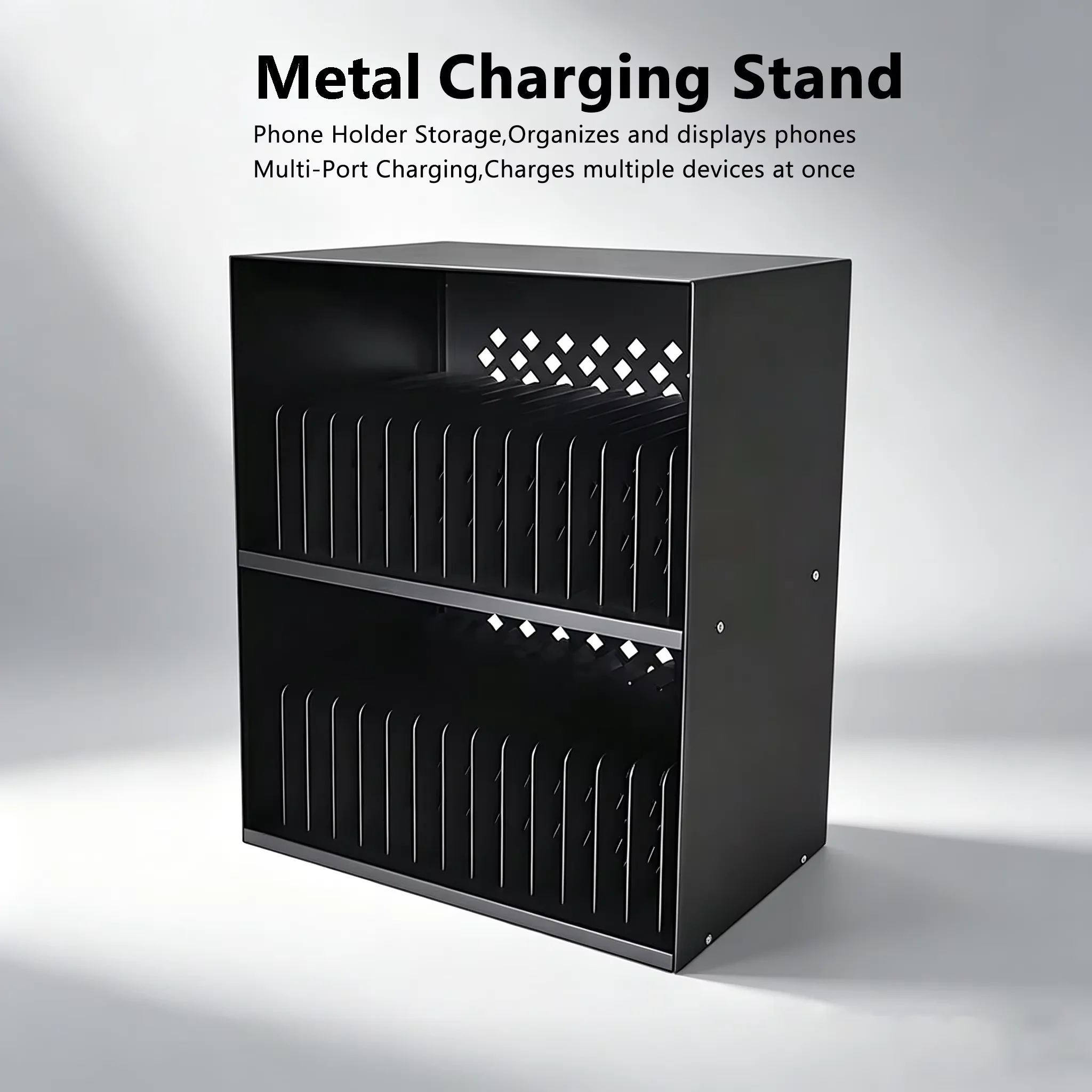 Multi Port USB Charging Station Hub Data Sync with Tablet Phone Stand Desktop Organizer Dock