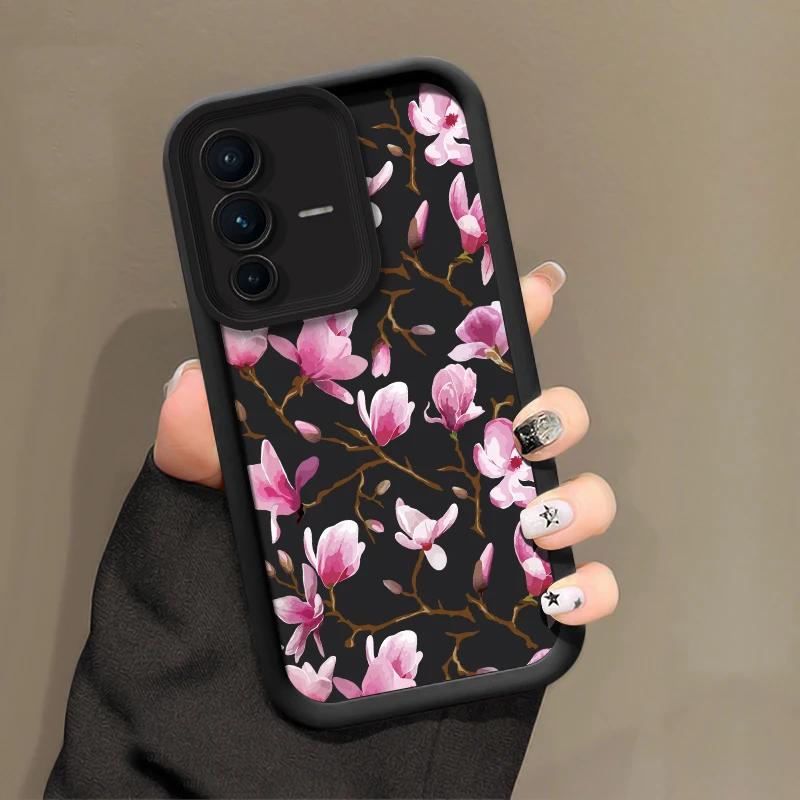 حافظة لهاتف Vivo V50 V40 Pro V23E V60 V25 V30 SE V30E V27 V29E V27 Pro V25E غطاء سيليكون غير لامع مقاوم للصدمات #4