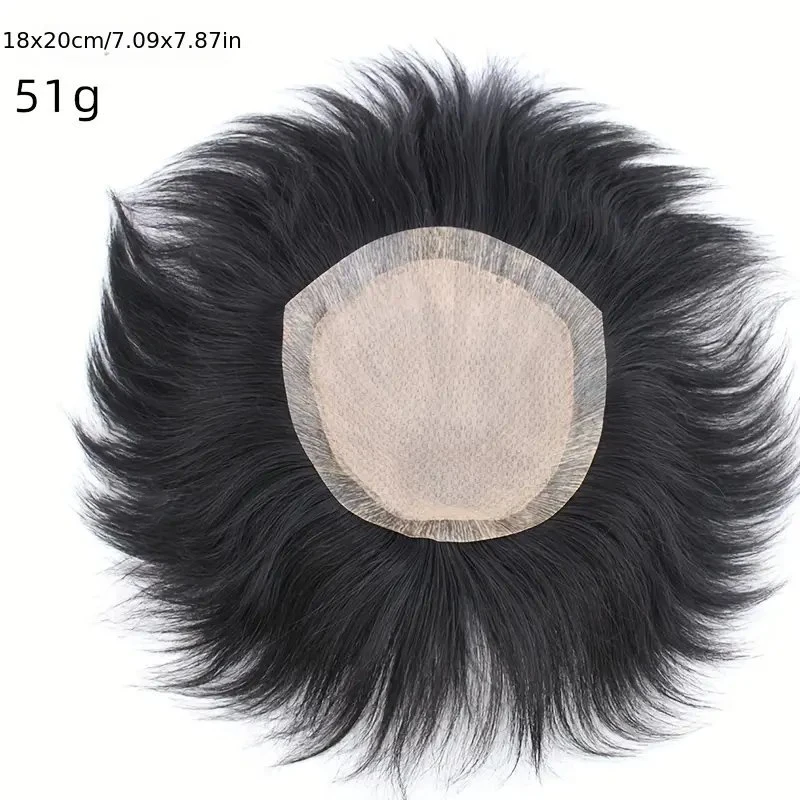 Men's Ultra Thin Invisible Hair Topper with Real Human Hair Breathable Seamless and Natural Look for All Hair Types