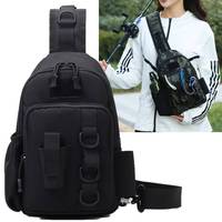 Men's Fishing Chest Bag Tactical Molle Waist Bags Travel Hiking Single Shoulder Backpack Outdoor Climbing Hunting Rig Fanny Pack