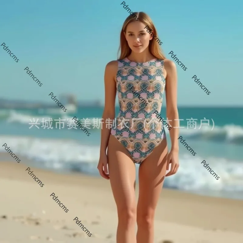 

2025 new упальник swimsuit European and American sexy swimsuit women's one-piece swimsuit Russian bikini