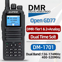 DMR DM 1701 Digital Walkie Talkie Dual Mode Analog Two Way Radio Open GD77 Dual Time Slot Tier 1+2 Ham Radio DR 1801
