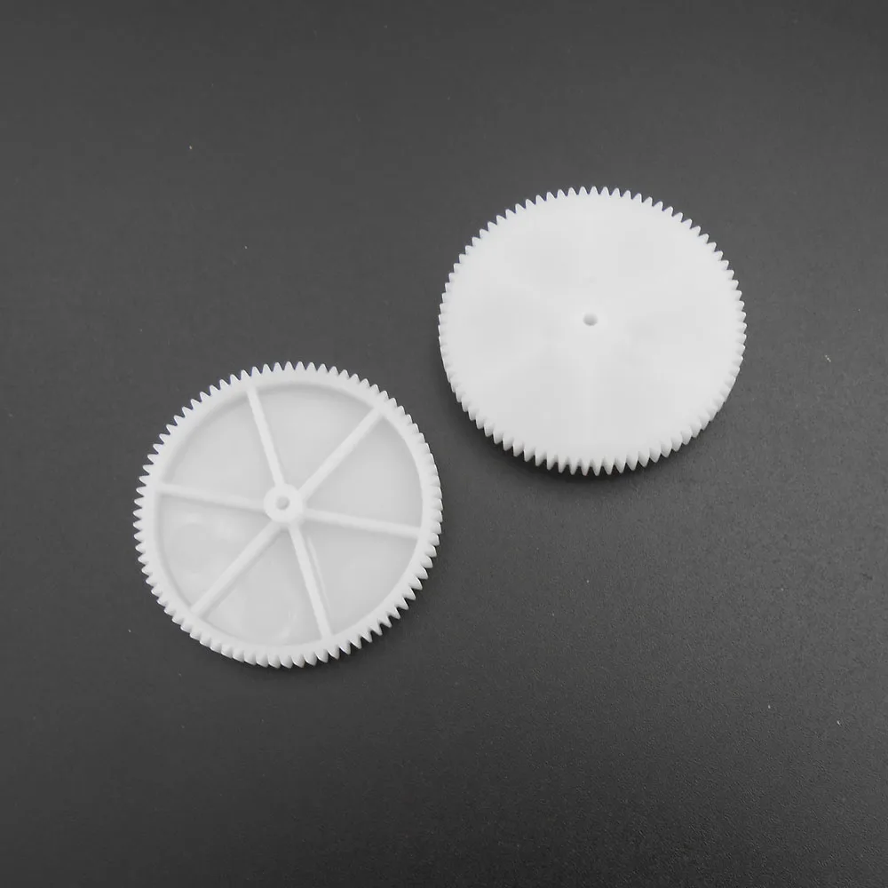 

2Pcs/Lot 0.5M 80T Plastic Spur Gear 2A 2mm Bore (1.95mm Tight Fit) 41mm Diameter 7mm Height for RC Car Robotics DIY Model 802A