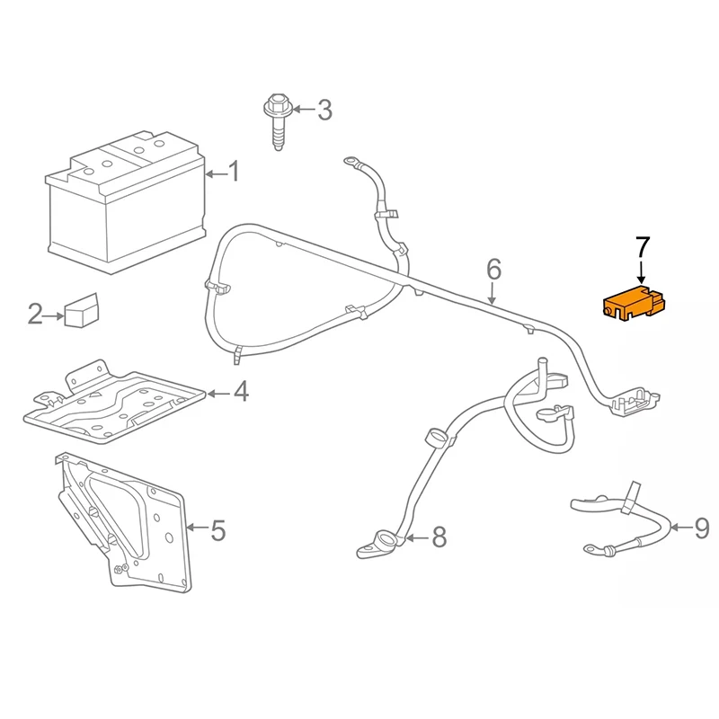 

Крышка клеммы аккумулятора Postive для Chevrolet Silverado Suburban Tahoe GMC Yukon Cadillac Escalade 2015 2016 2017-2019 22945779