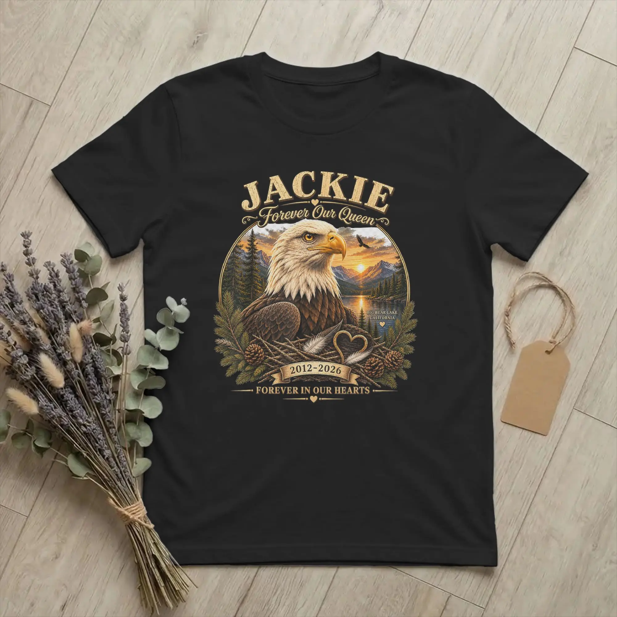 Jackie and Shadow Eagle Family Nature T-Shirts for Men Women Pure Cotton Tee Shirt Short Sleeve T Shirt Unique Clothing