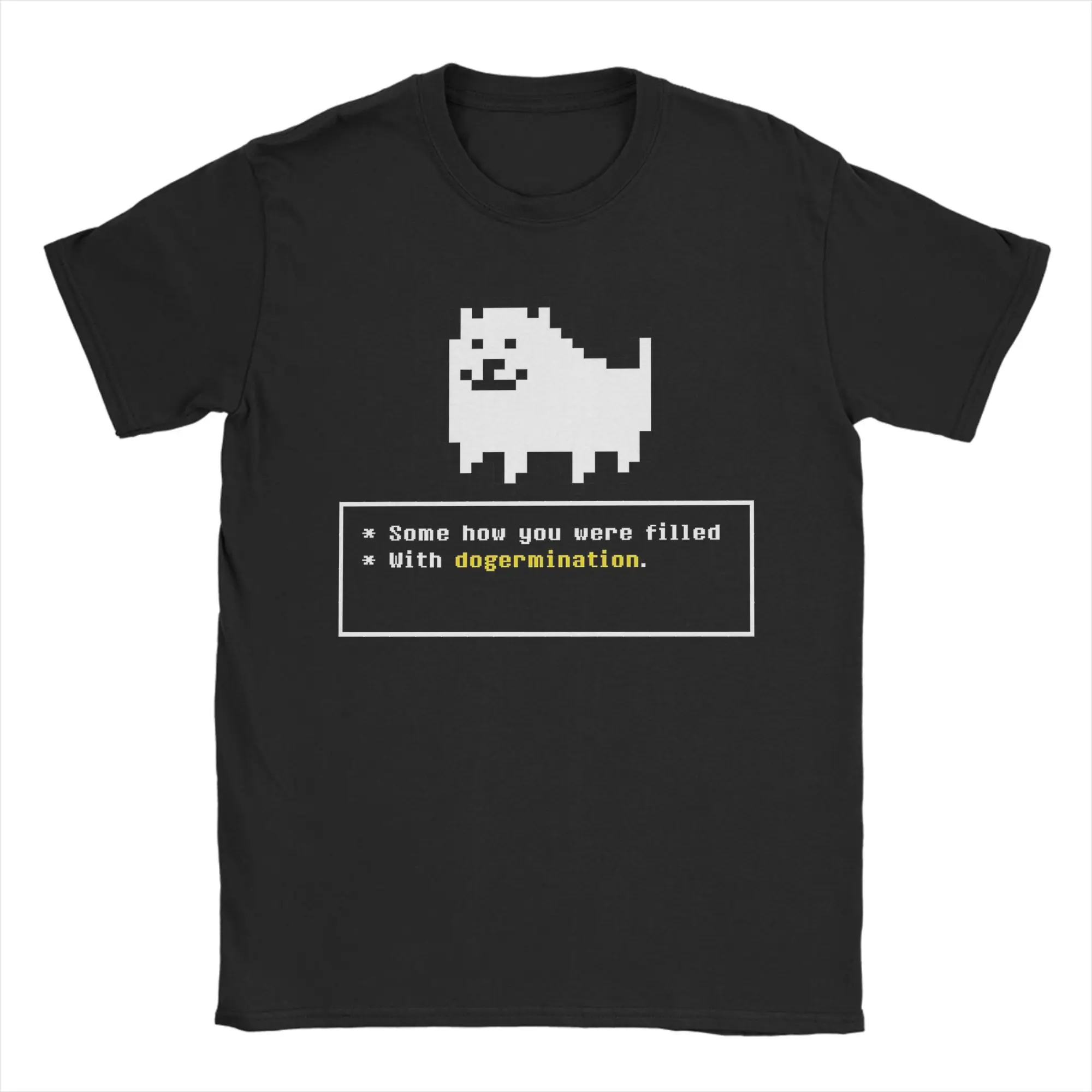 Creative Undertales Annoying Dog T-Shirt Men O Neck Cotton T Shirt  Short Sleeve Tees Classic Clothes