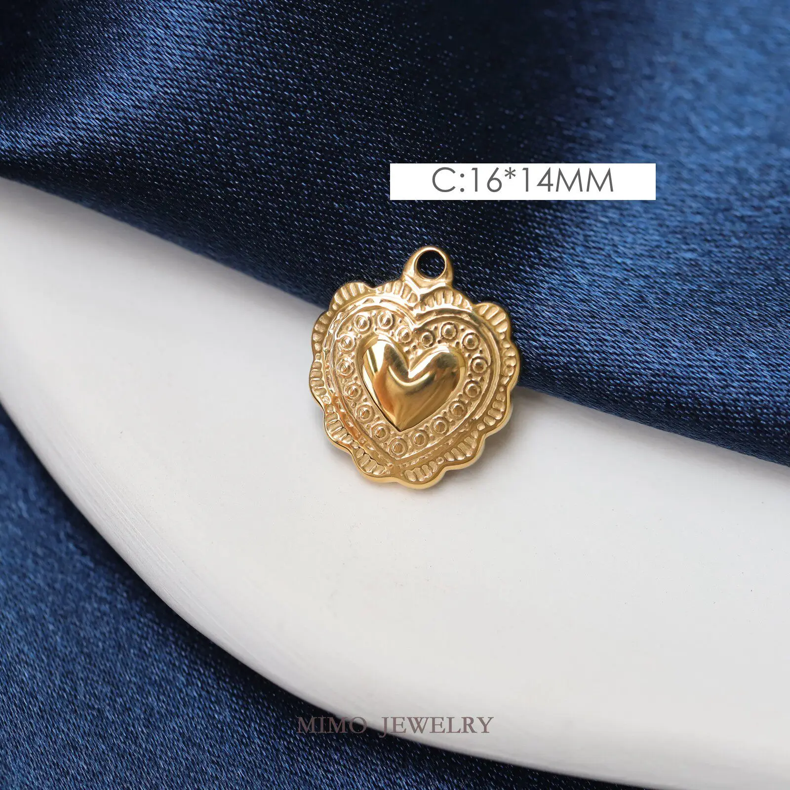 

1pcs Titanium Steel Gold-plated Angel Shell Butterfly Flower Love Charms For Jewelry Making DIY Bracelet Accessories Findings