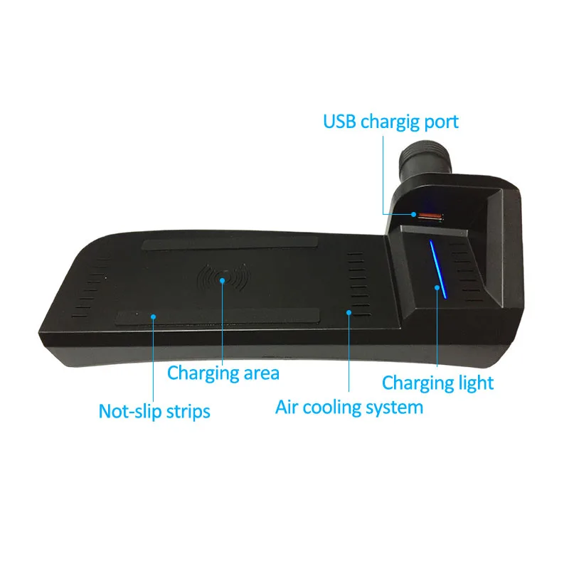 Car wireless charger for Audi A3 8V S3 2014-2020 phone holder fast charge mobile charging pad center console trim Accessories