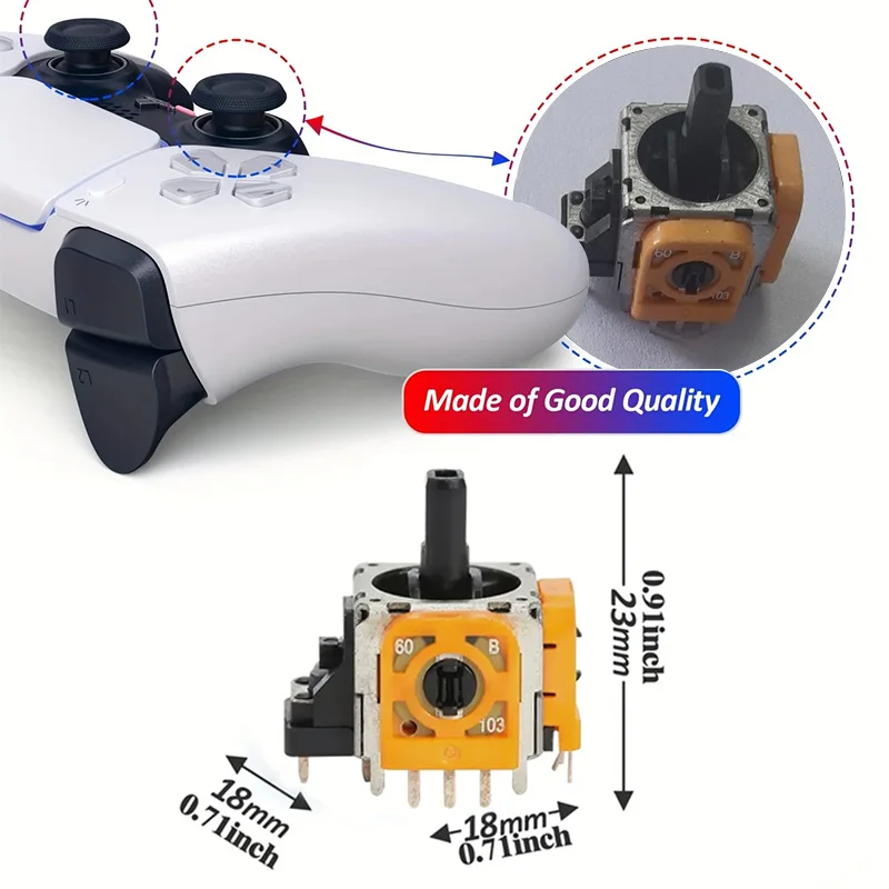 3D Analog Joystick For PS4/PS5/Switch Pro Replacement Effect Joystick Controller Gamepad ThumbStick Repair Parts Accessories image 5