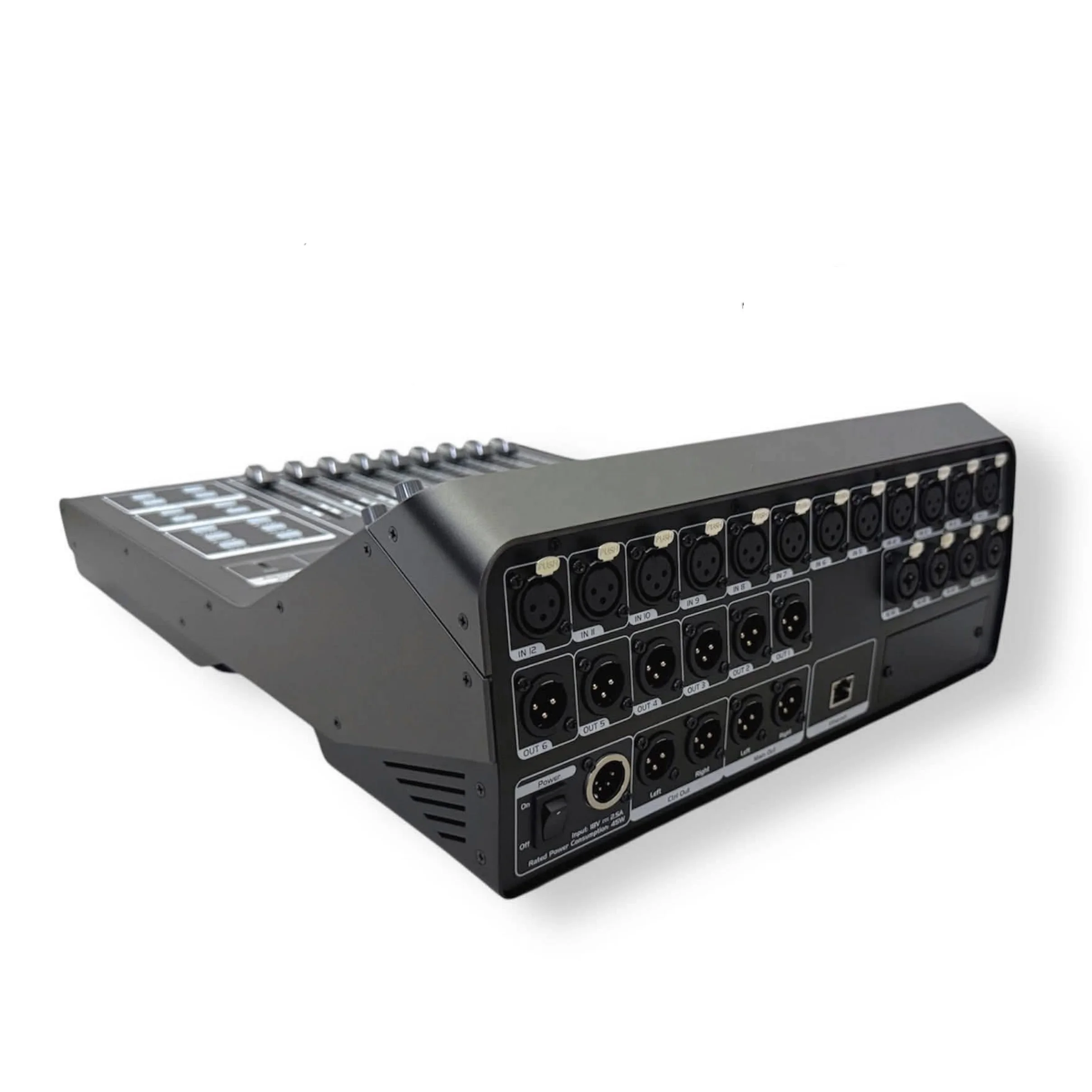 16-Channel Professional Metal Audio RTA Mixer Console 31 Segment GEQ 96KHz 2FX Optional DANTE32S Stage Box Extension