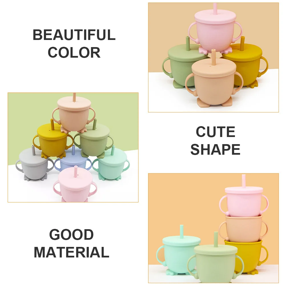 

1 шт., силикагель, чашка для воды, соломенная чашка с крышкой, портативная для дома, путешествий, детей, семьи, многоразовая, защита от разливов, экологически чистая посудомоечная машина