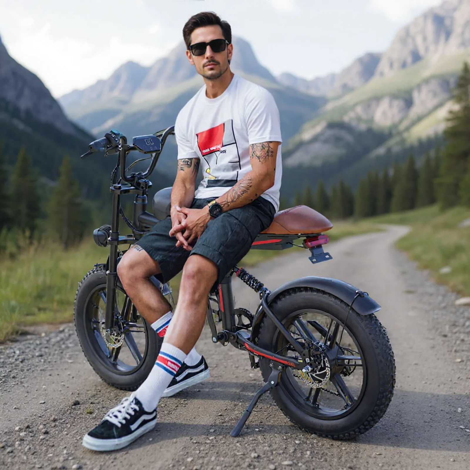 

Electric Dirt Bike, 18Ah Battery, 1500W e-bike, 20''×4.0'' Fat Tire, Max Speed 28MPH, 1-year Warranty, Suitable for commuting