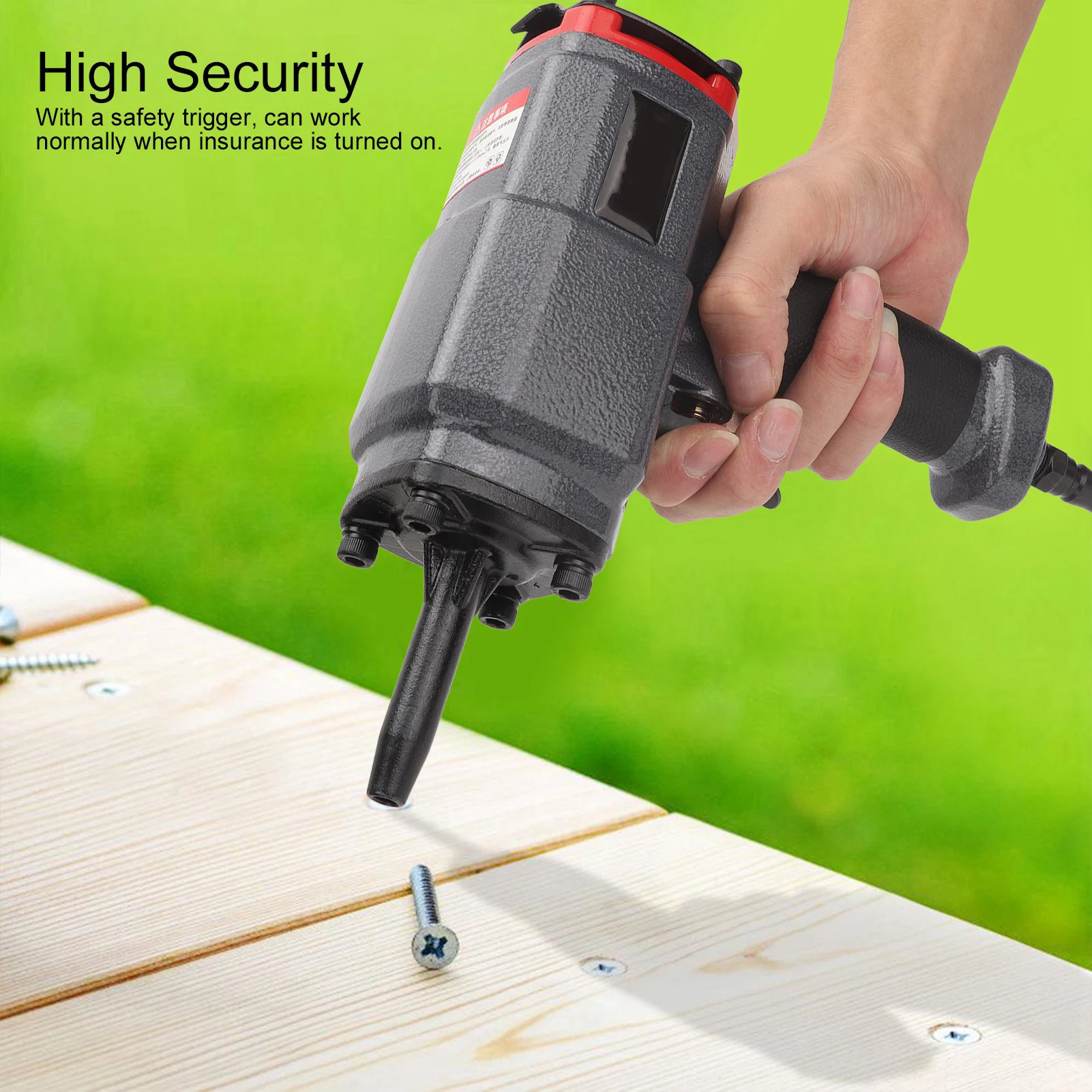 NP50 Air Riveter Portable Nail Remover Professional Non‑Slip Nail Puller Kit Hand Tools 0.4‑0.7mpa