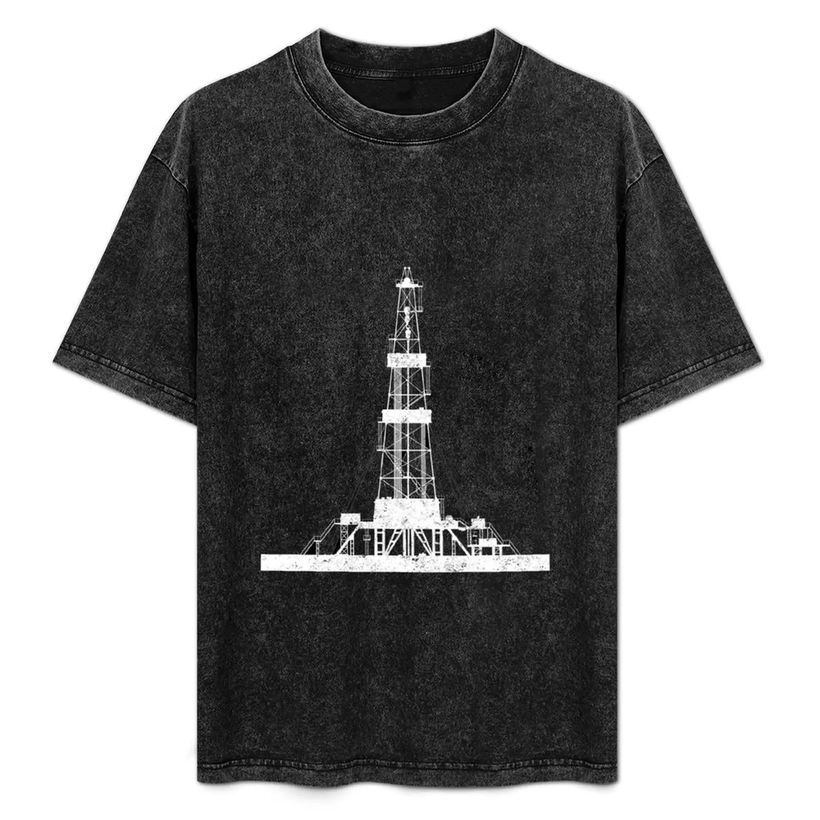 Oilfield Driller Drilling Rig T-Shirt anime clothes T-shirts oversize mens graphic t-shirts anime