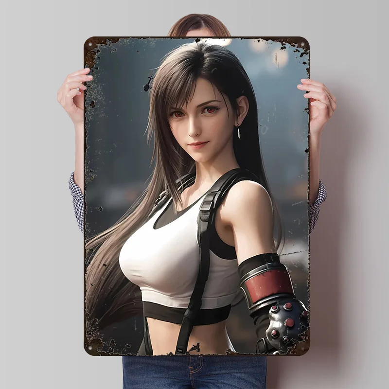 تيفا لوكهارت صورة معدنية ملصق علامات معدنية جدار الفن المرآب الديكور في المنزل مخصص تين تسجيل للديكور المنزل رجل الكهف #1