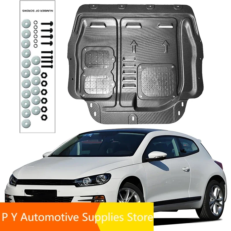 

Under Engine Guard Splash Shield Mud Fender Cover Plate Fender Mudguard Protector For Volkswagen Scirocco 2010-2016 Car Black