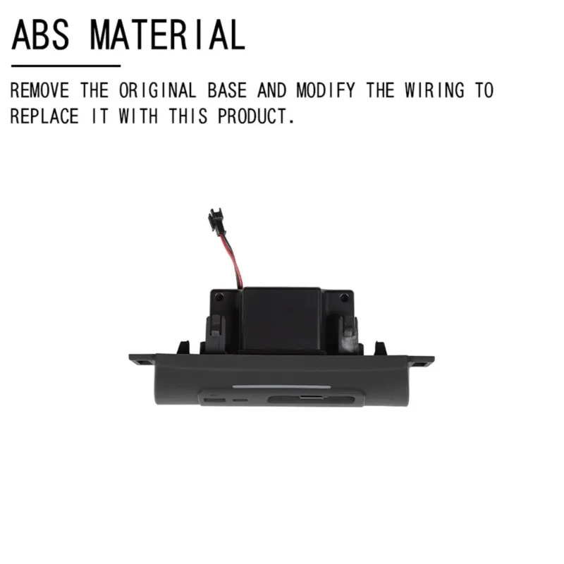 ABTD-Center Console USB Dock Expansion For Toyota Alphard Vellfire 40 Series 2023-2026 3 Port Fast Charging Ambient LED