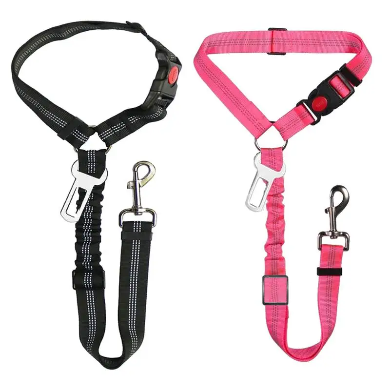 Dog Seat Belt Harness Seat Harnesses For Dogs Portable Dog Cat Safety Seat Belt Strap For Small Pets And Puppies