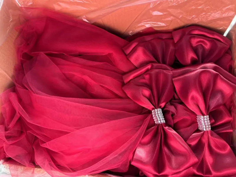 Hochzeits-Stuhlschleifen aus Spandex mit Fertigschleifen Lange Elastische Schleifen für Veranstaltungen Geburtstagsfeiern Feiertage Hochzeiten Hausdekoration – Detail 21