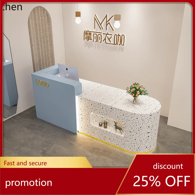 

HXL Light Luxury Clothing Store Cashier Counter Female Beauty Salon Bar Counter