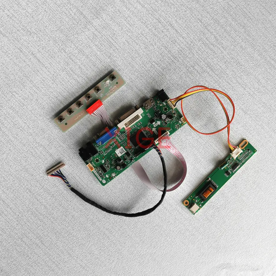 

LCD Screen Drive Controller Board Fit LP141X3 LP141X7 LP141X6 LP141X5 20 Pins LVDS 1024x768 1-CCFL HDMI+DVI+VGA 1024*768 DIY Kit