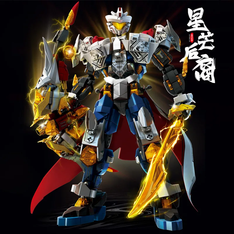 Macaco rei wandaong mecha bloco de construção brinquedos conjuntos hoyi robôs mech heros guerreiro modelo diy tijolos jogo brinquedos para crianças meninos presente
