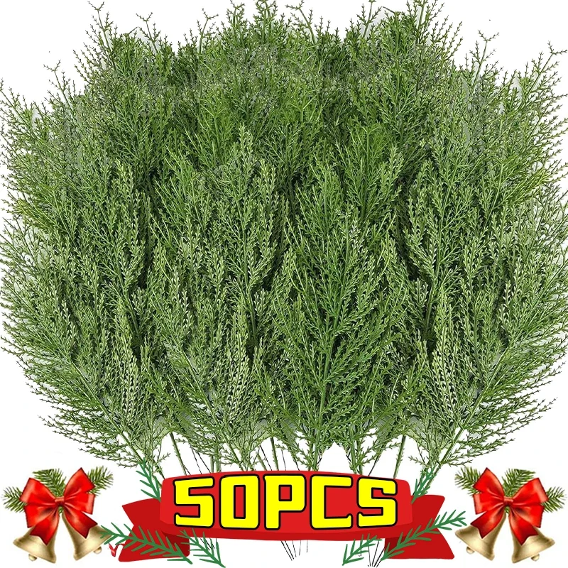 Wholesale Artificial Green Pine Leaves Christmas Decor Xmas Tree Home Room Decor 2025 New Year Gift Christmas Garland Accessory