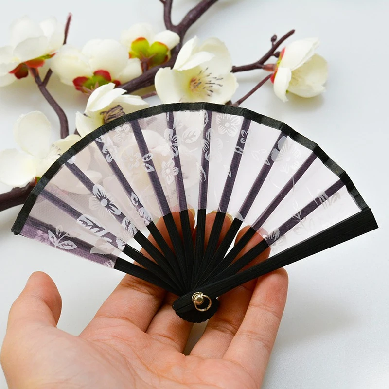 Handmade Children's Folding Fan Creative Simple Trinkets DIY Mini Fan Hanfu Accessory Doll Decoration Fan Household Accessories