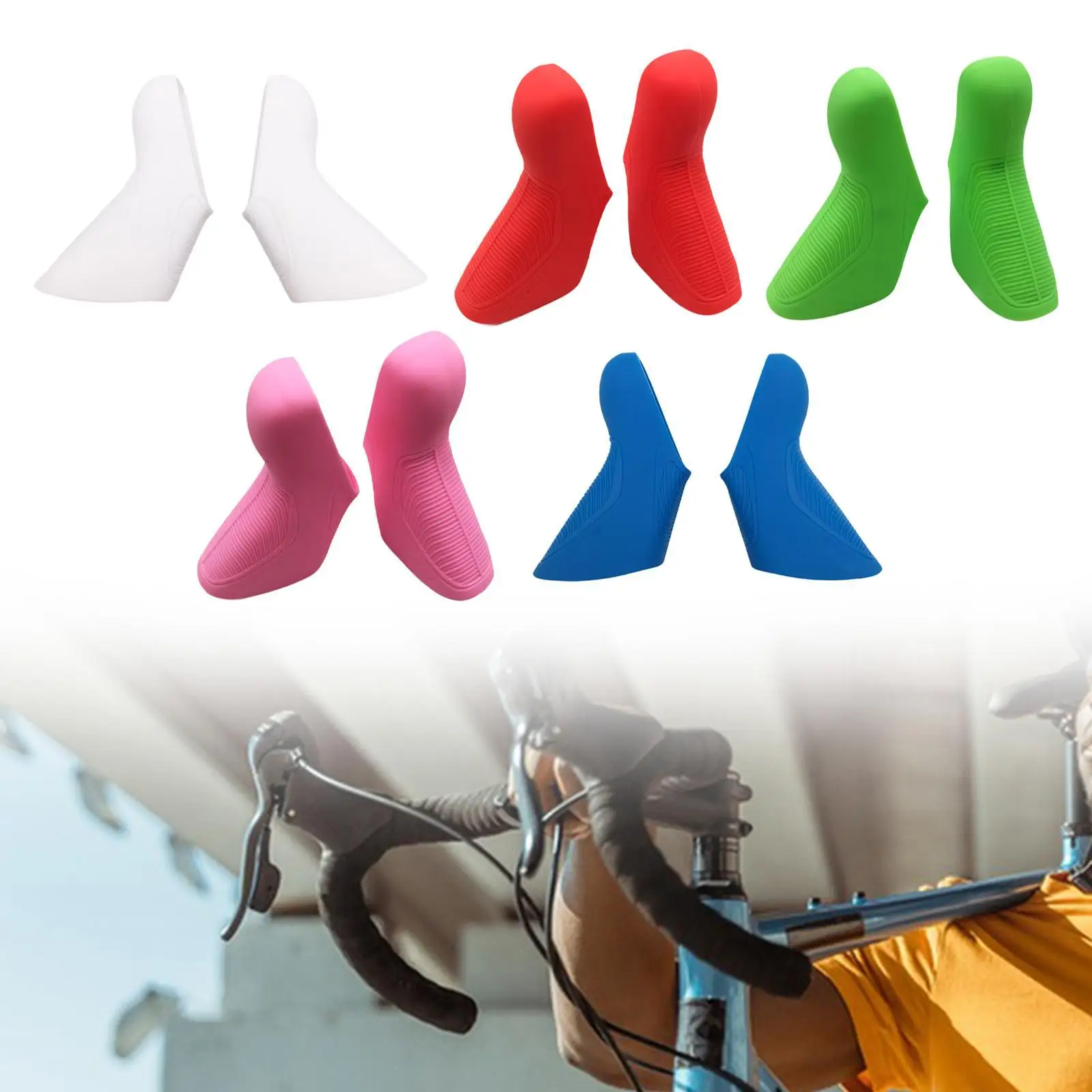 

2Pcs Bicycle Brake Lever Grip Sleeves Accessories Anti Slip for Force Axs12 Comfortable Easily Install Lightweight