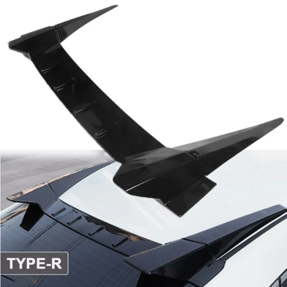 

Window Rear Roof Spoiler Fit for Honda Civic 2016-2021 Glossy Black R Style