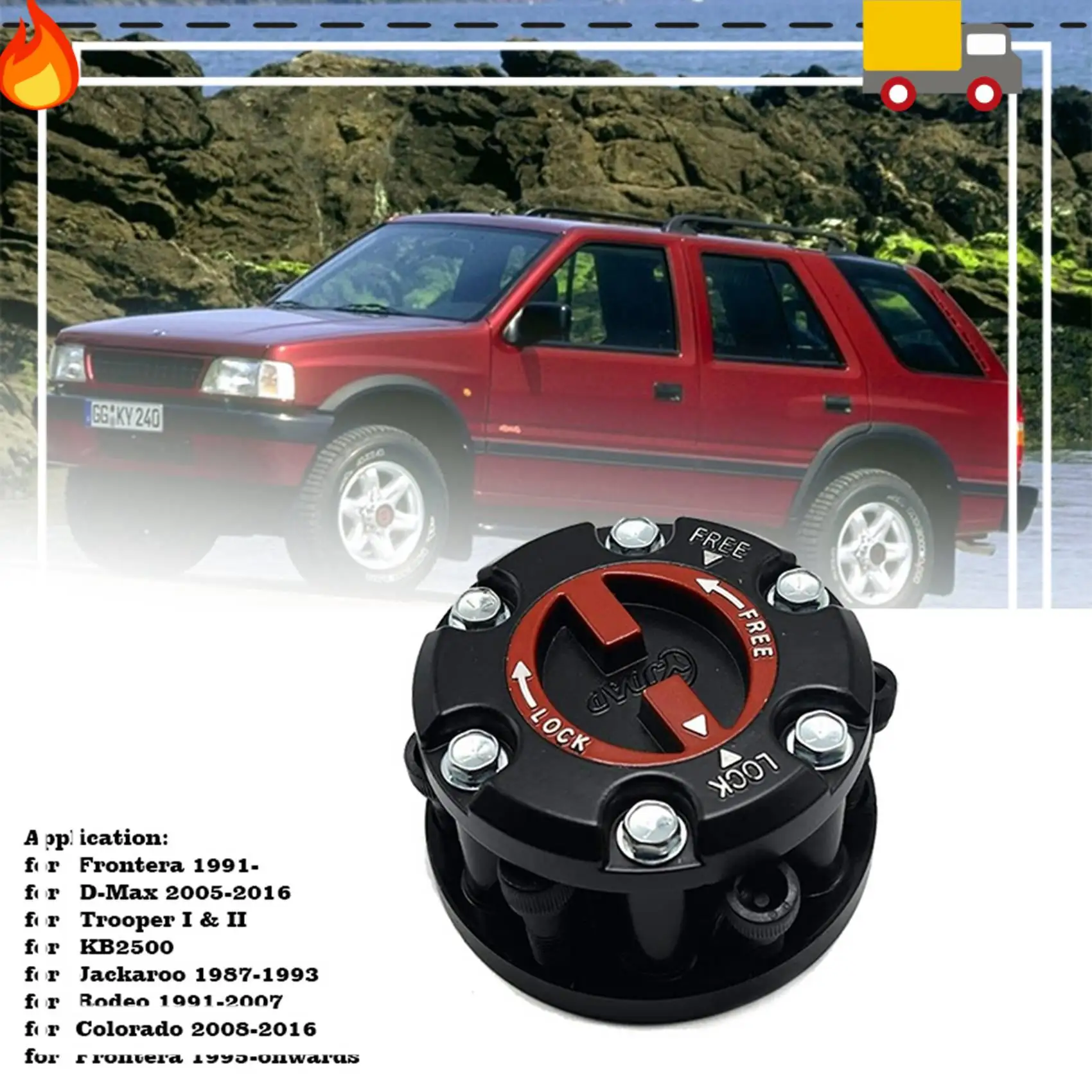 

2X 897113446PT Free Front Wheel Clutch Bearing Hub Lock Actuator For ISUZU Pickup Trooper 1987-1992 8971134460