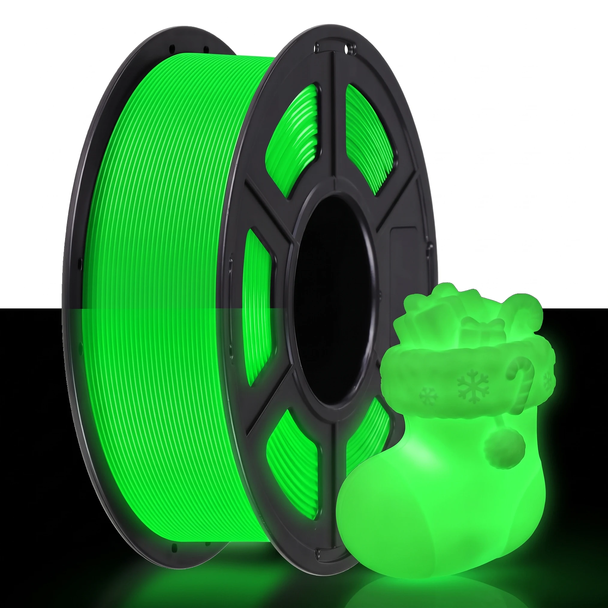 Glow in The Dark TPU 95A 3D Printer Filament Bundle 1.75mm 250g, Christmas Gift