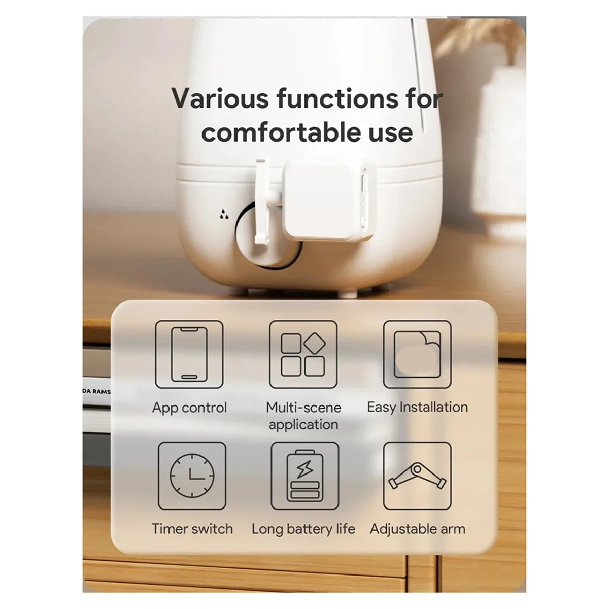 SSR Rechargeable Tuya Bluetooth 5.2 Smart Switch for Fingerbot Plus 5V Robot Button Pusher Arm Switch for Home
