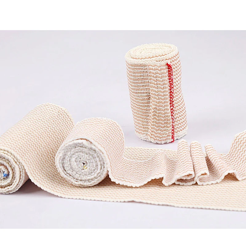 1Roll Premium Elastic Bandage Wrap,Cotton Latex Free Compression Bandage Wrap with Self-Closure,Support & First Aid for Sports