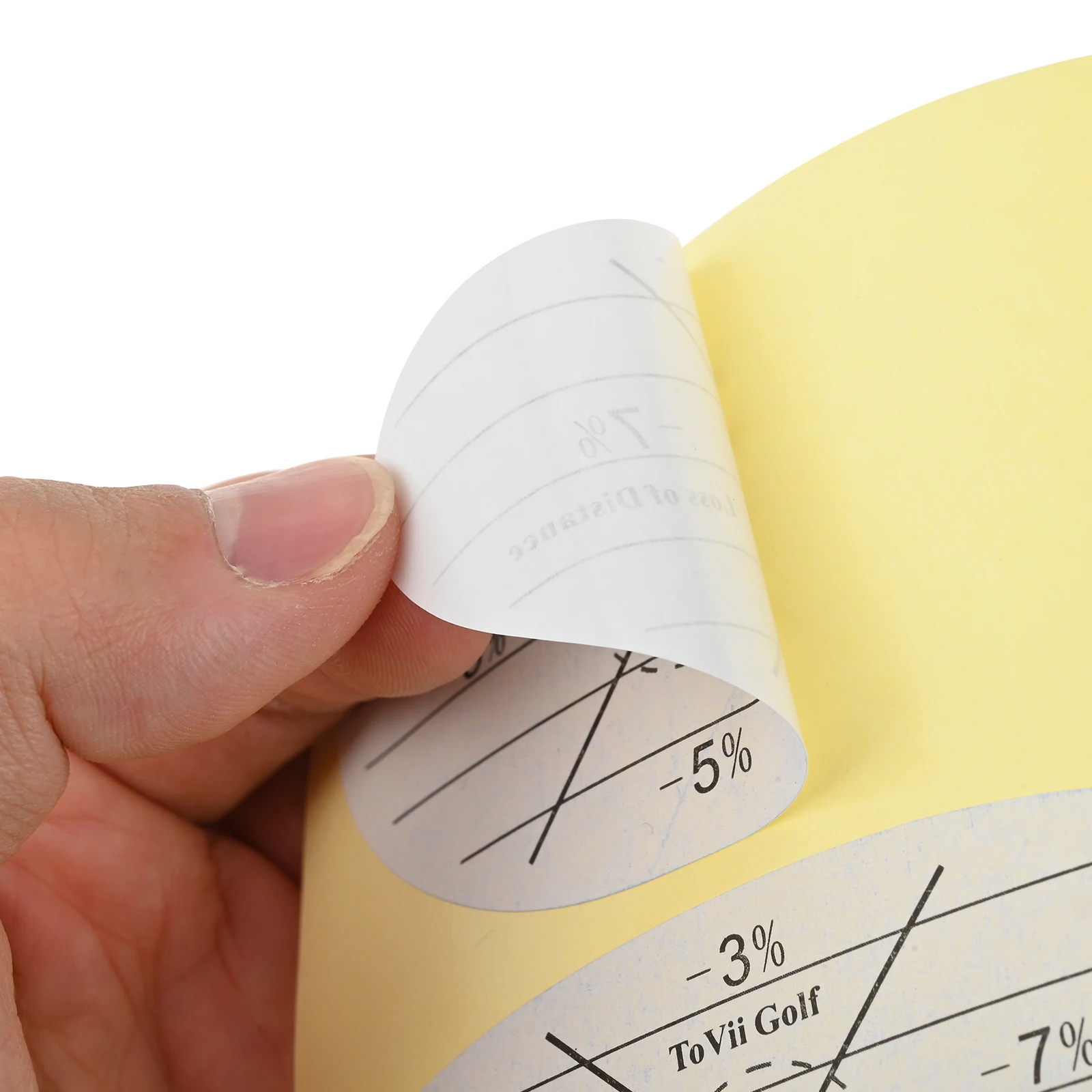 

5 Sheets Golf Clubs Impact Tape Stickers for Irons Wood Putters Useful Training Aid Improve Swing Accuracy Easy Removal