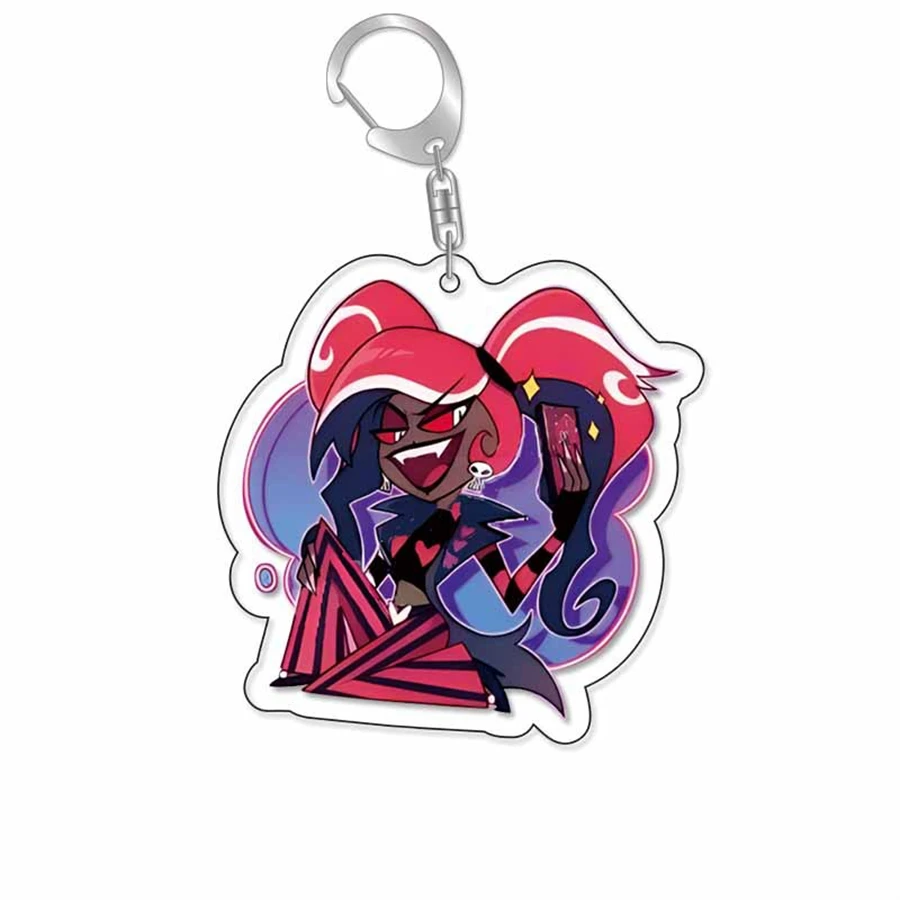 Anime acrylic keychain -Vaggie Alastor Cute Y2K Cartoon Pendant, suitable for bags and keys, perfect gift for fans car key bag