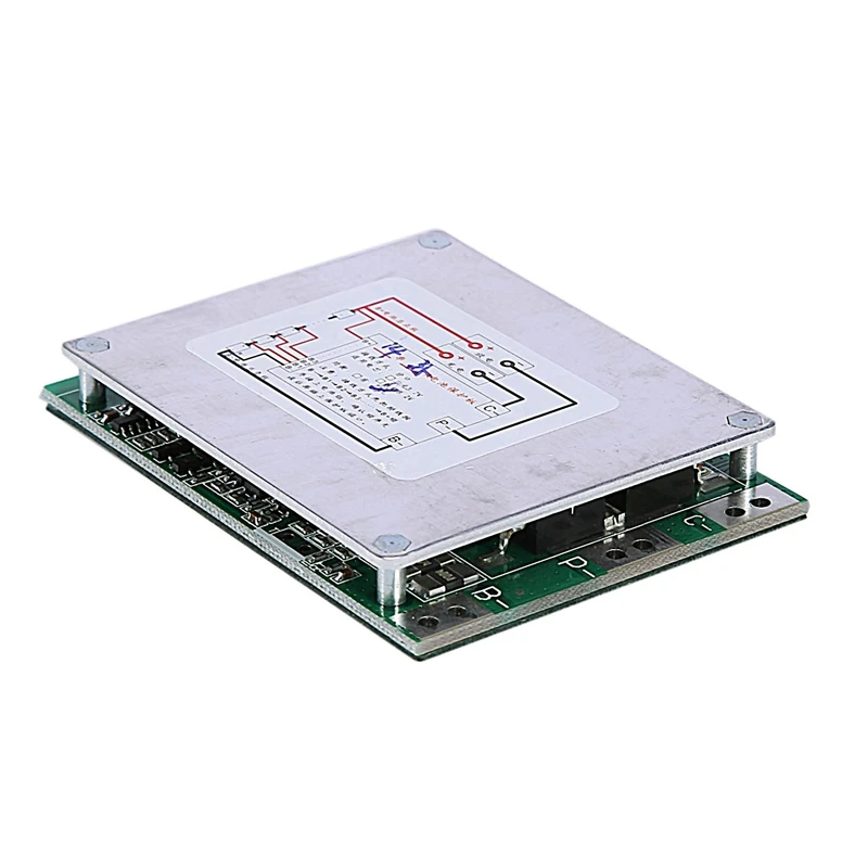 14S 52V 35A Silver & Green Protection Board Li-Ion Lipolymer Battery BMS PCB Board For E-Bike Escooter