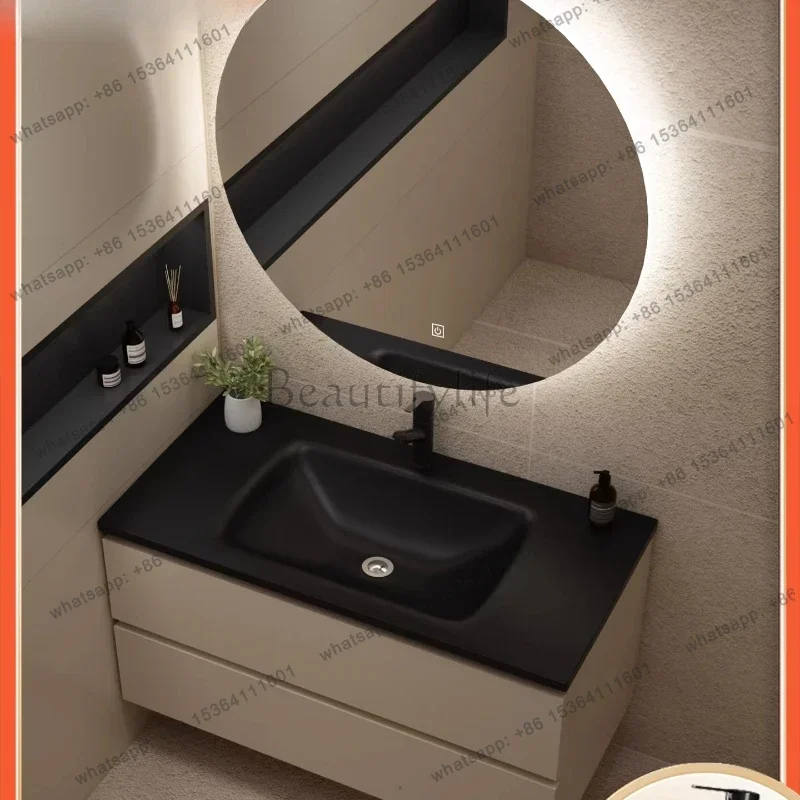 Light luxury bathroom cabinet combination toilet washstand toilet face sink