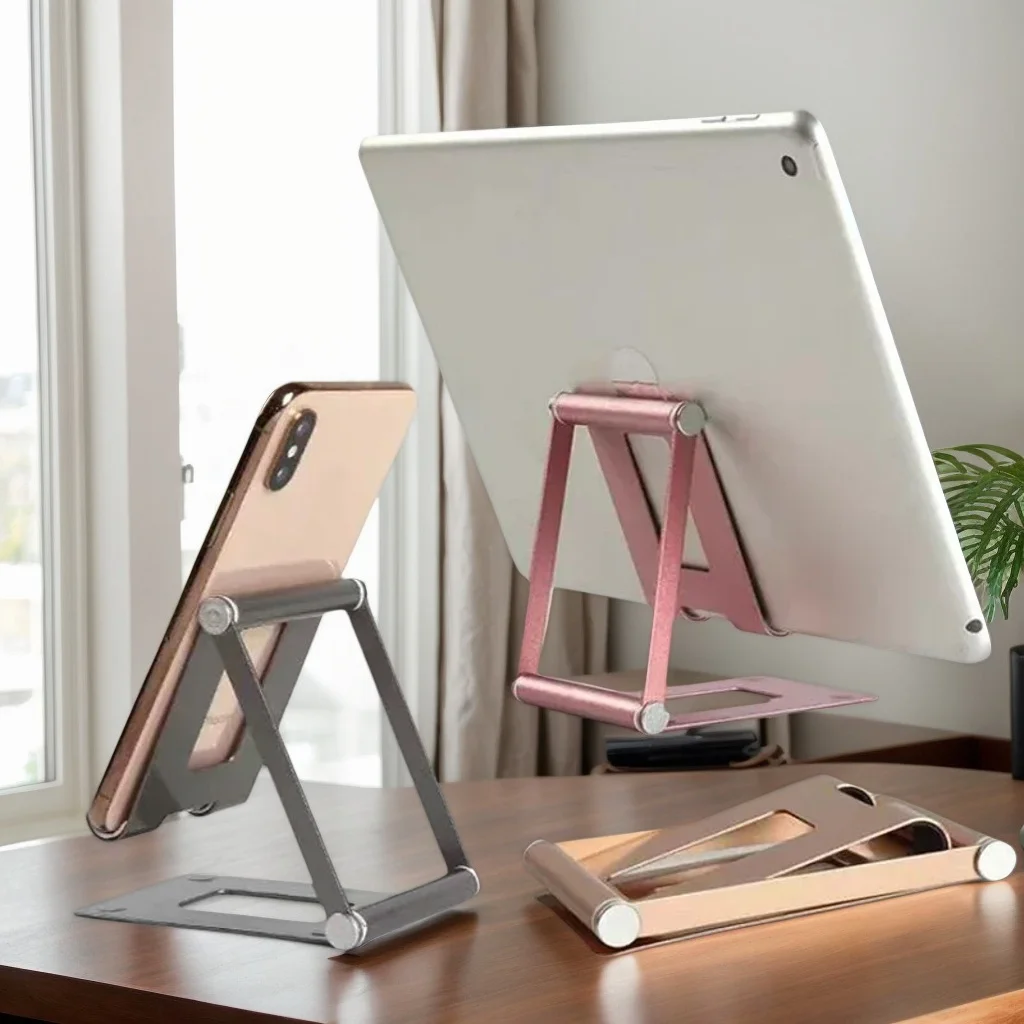 

Регулируемый держатель для телефона и планшета — складная настольная подставка с органайзером, портативное крепление для смартфонов (офисные принадлежности)