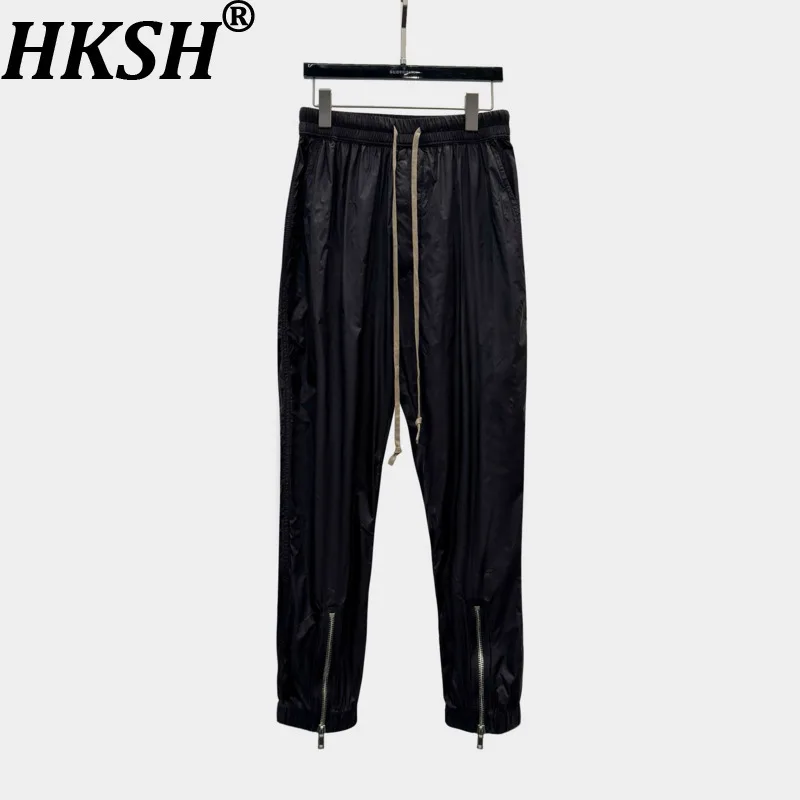 

HKSH Darkwear Cargo Pants 2025 Spring Autumn Winter New Men Lightweight Cotton Design High Street Zipper Sweatpants Chic HK15166