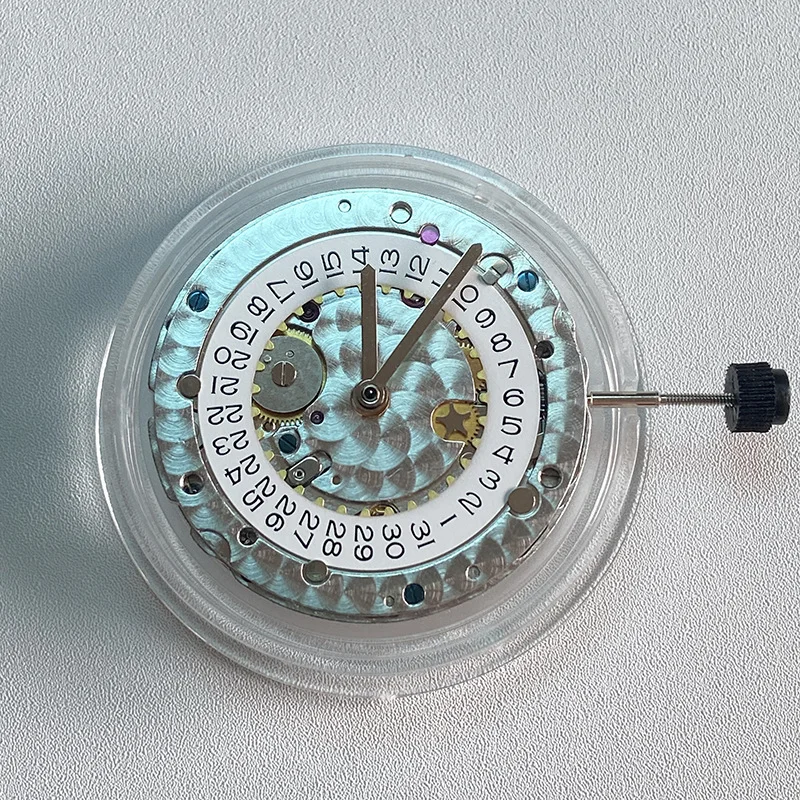 Dandong factory VSF 3135 automatic mechanical movement blue balance wheel watch movement VS 3135 clean factory for sub
