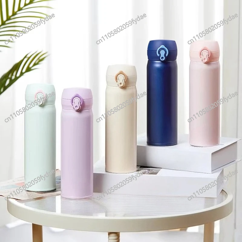 Thermos Flask 316L Stainless Steel Minimalist Portable, Car Cup Student Insulated Portable Water Bottle