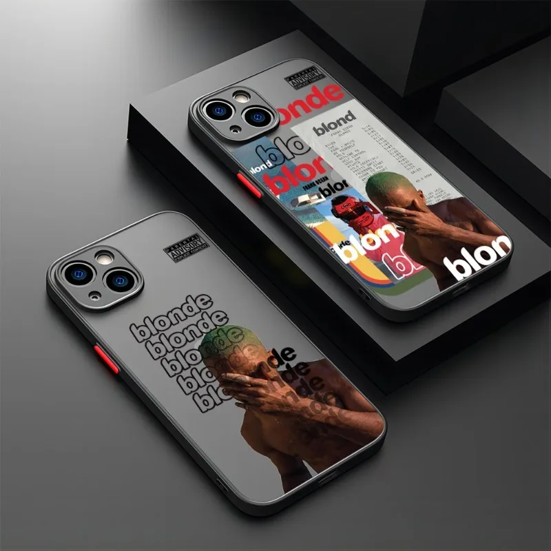 

Singer F-Frank Blonde Oceans Phone Case For iPhone 16 15 14 13 12 11 Pro Max Mini X XS XR SE Plus Shockproof Hard Cover Fundas