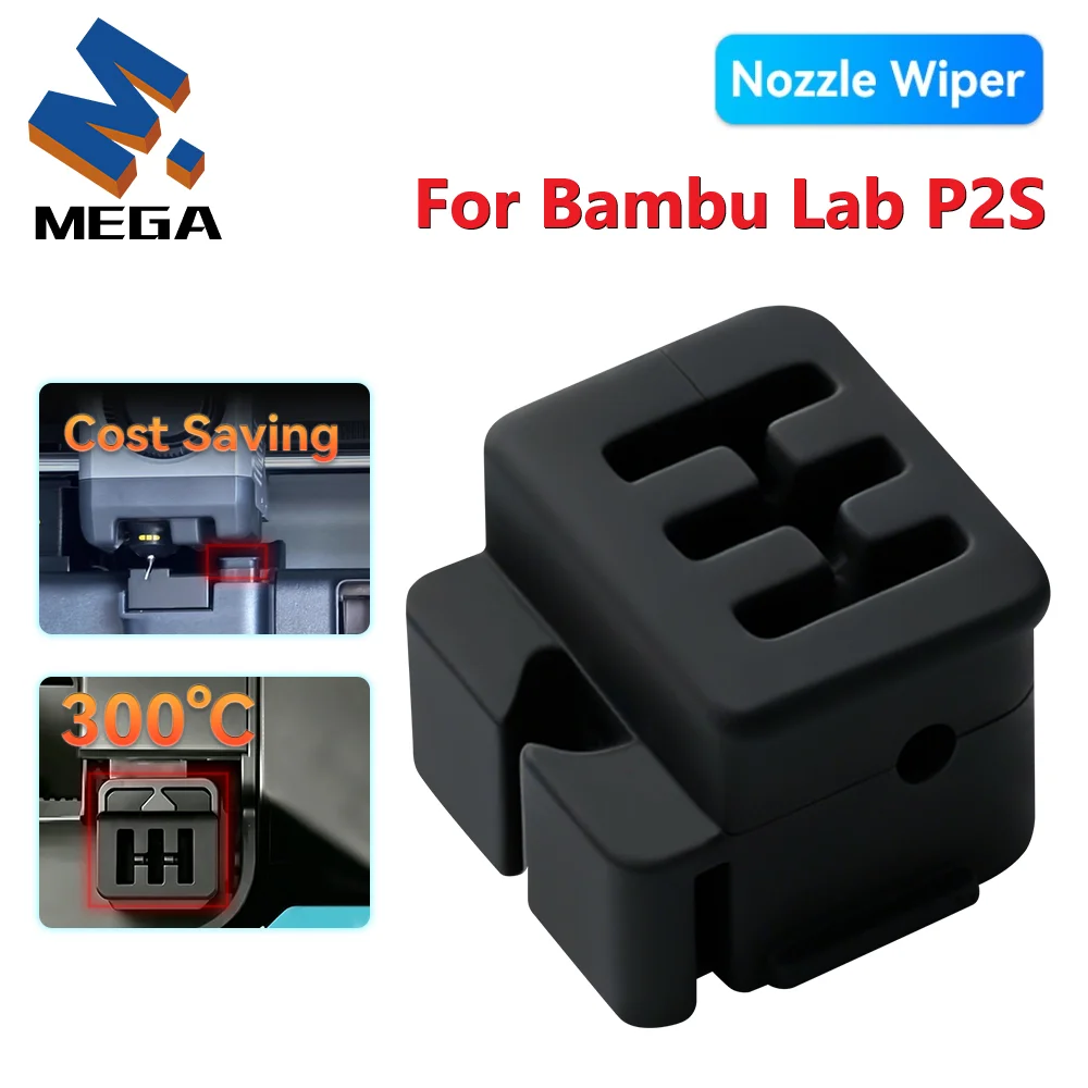 

For Bambu Lab P2S Nozzle Wiper Silicone Brush High Temperature Resistant Hotend Nozzle 3D Printer Cleanning Tool P2S Accessories