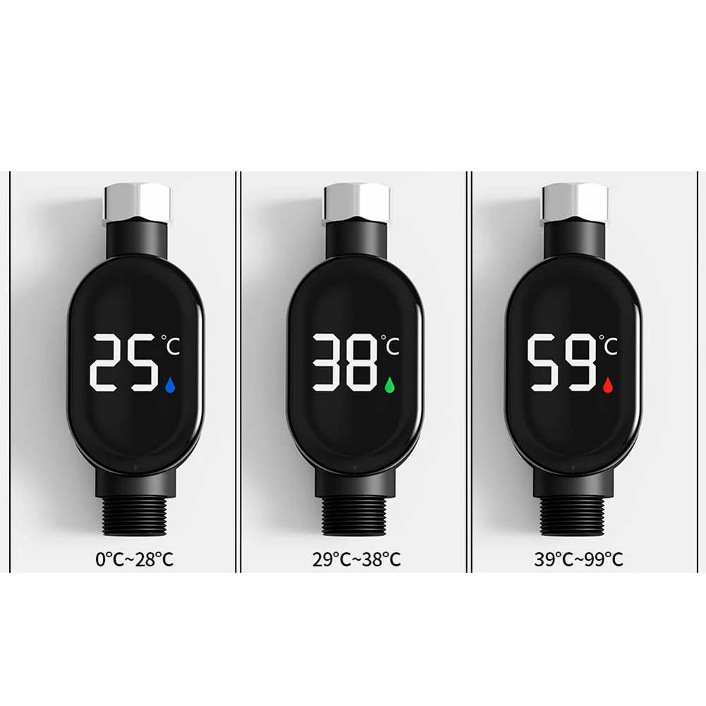1pcs Shower Thermometer Waterproof Smart Temperature Digital Display Faucet Thermometer Bath Thermometer Tools